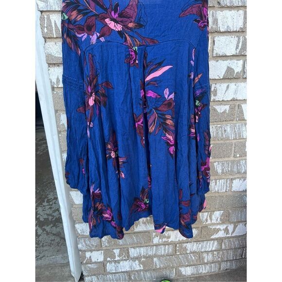 Free People Tunic Long Sleeve Floral Top Woman’s Size Small - Picture 11 of 13